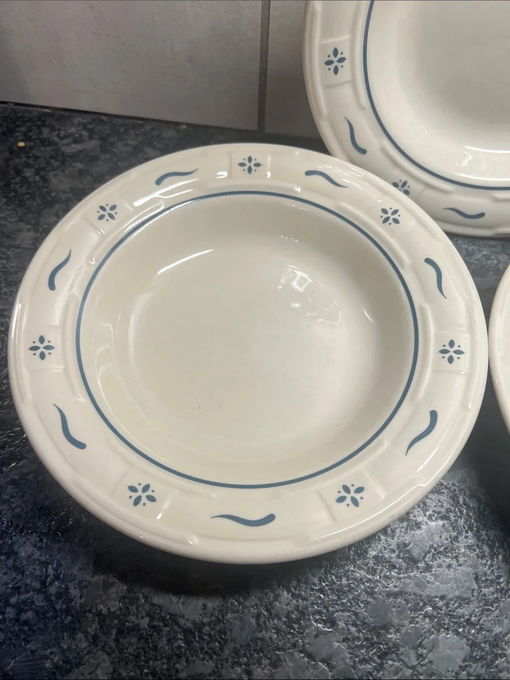 WOVEN TRADITIONS Longaberger ceramic Soup or salad Bowls. Set of 3